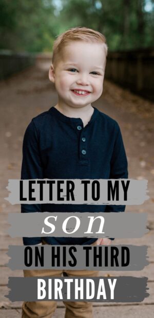 Happy 3rd Birthday to My Son Letter - The Journey of Parenthood...