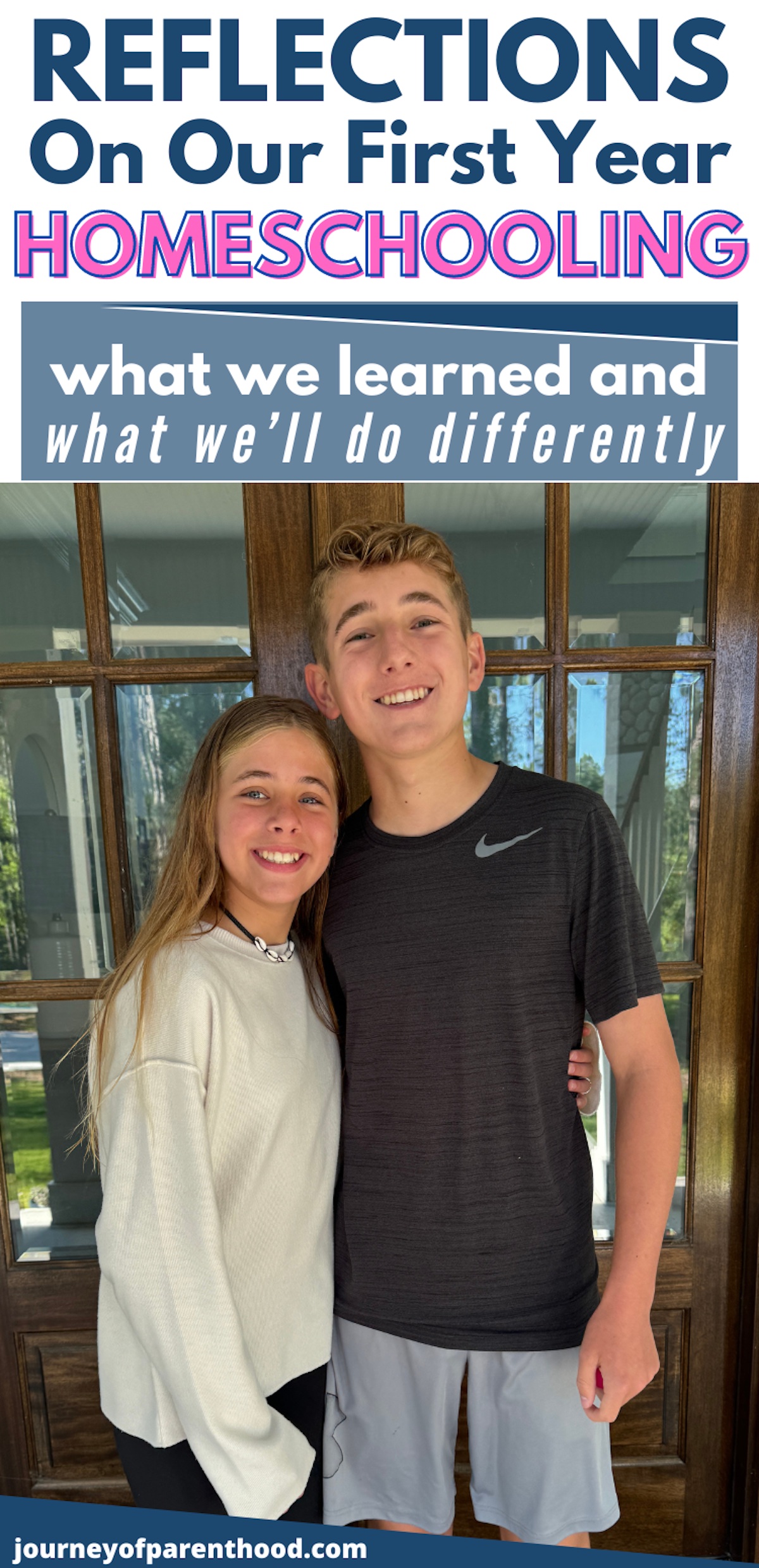 Reflections on our first year homeschooling - homeschool for 6th grade and homeschool for 9th grade. What we love, what we'll change, and what I'd do differently!